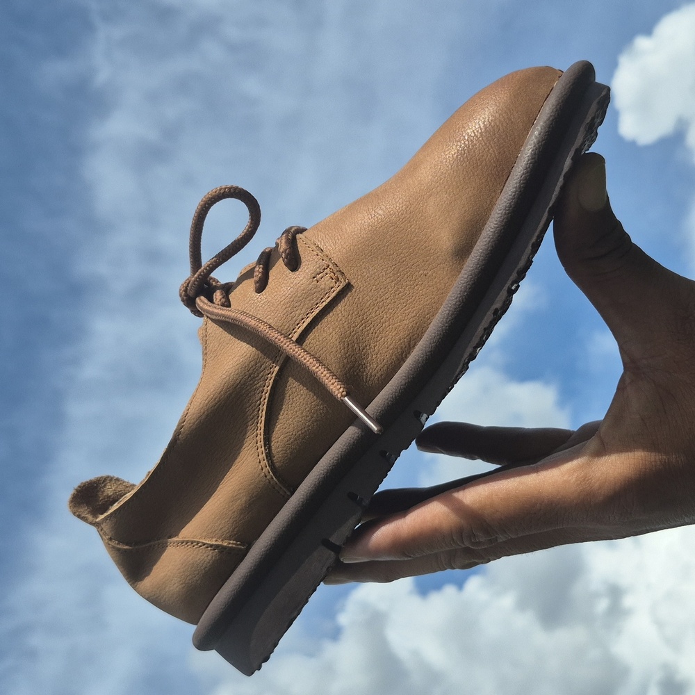 UBEKEEN GENUINE SOFT LEATHER HAND MADE CASUAL LACE UP SHOES